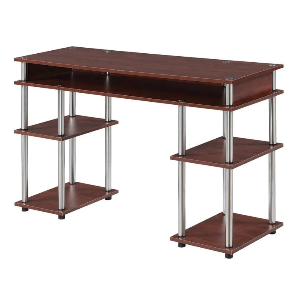 Designs2Go No Tools Student Desk with Shelves